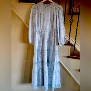 Beautiful Antionio Melani light blue maxi dress